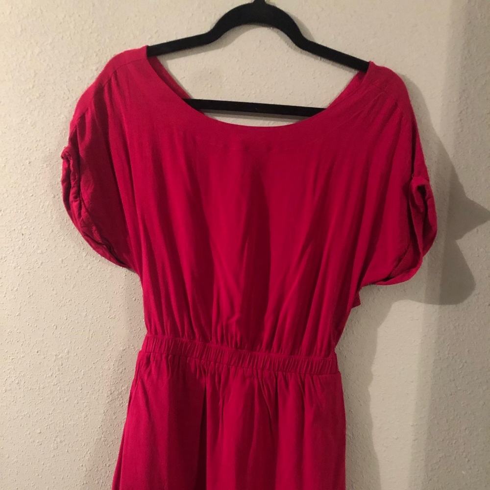 BCBG  pink dress. Open back. Size S